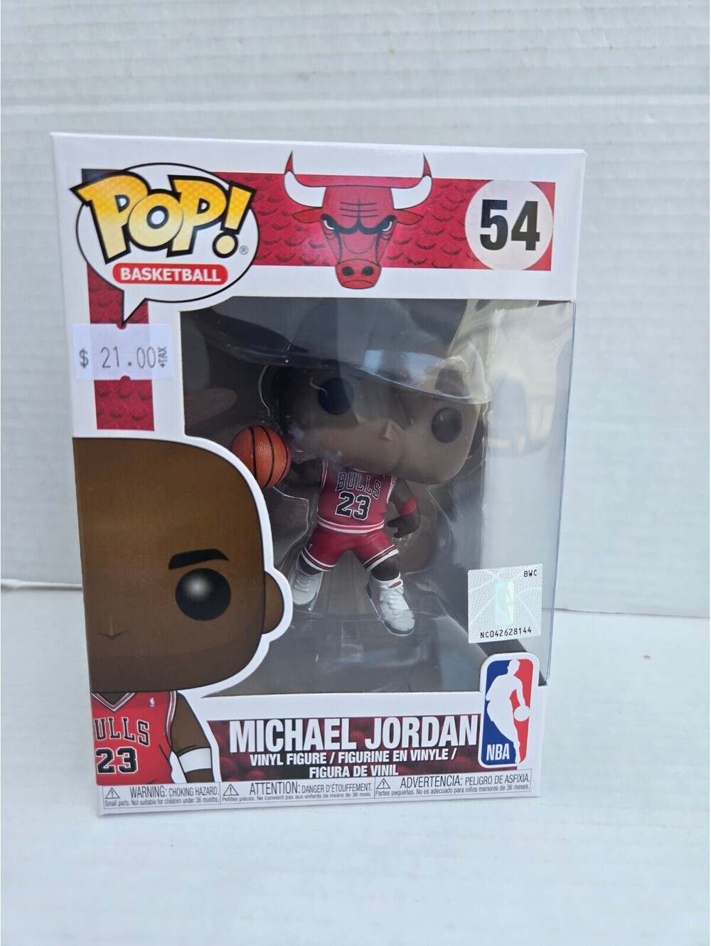 Funko Pop! Basketball Michael Jordan #54 Chicago Bulls Vinyl Figure - Very Good